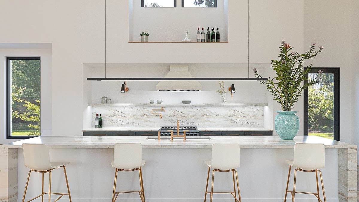 Kitchen Island with Snack Bar