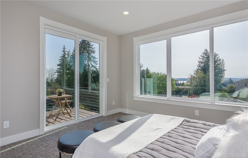 Master Bedroom with entry to the second floor deck