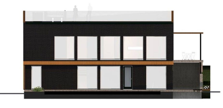 Rear facade