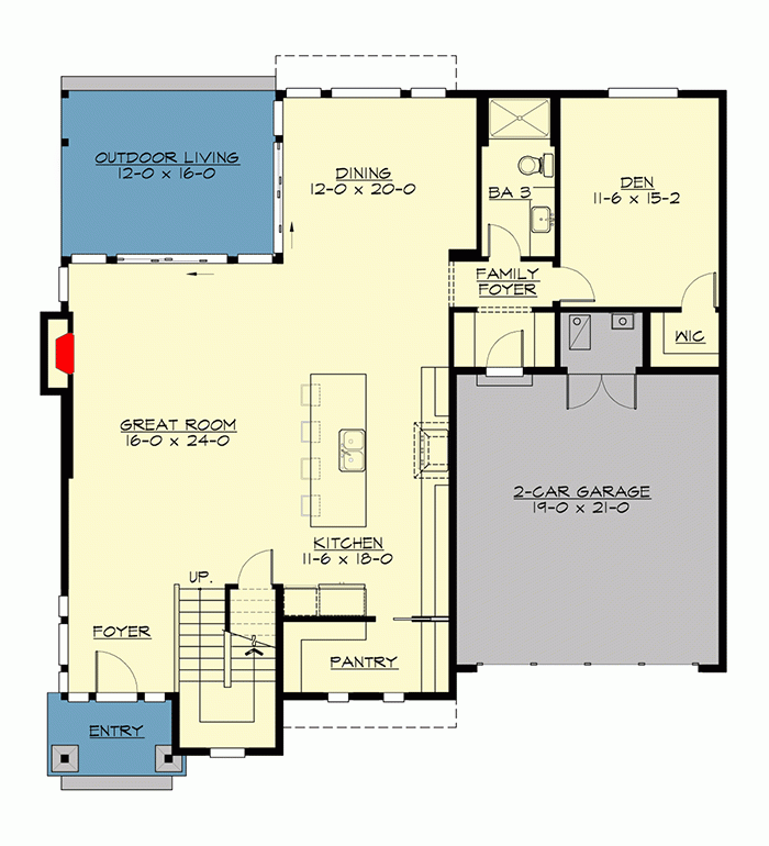 North-West first floor plan