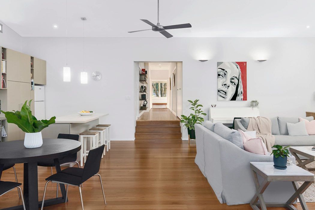Modern living room with an open layout