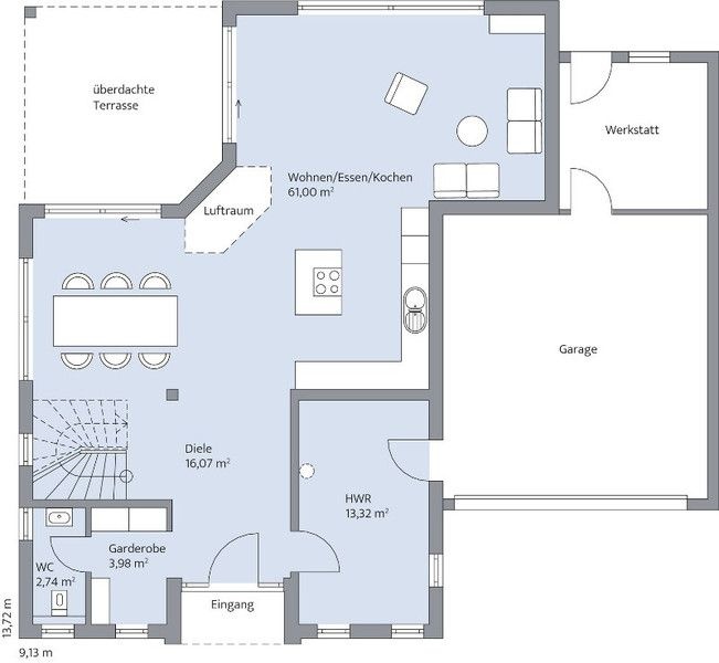First Floor Modern House Plan