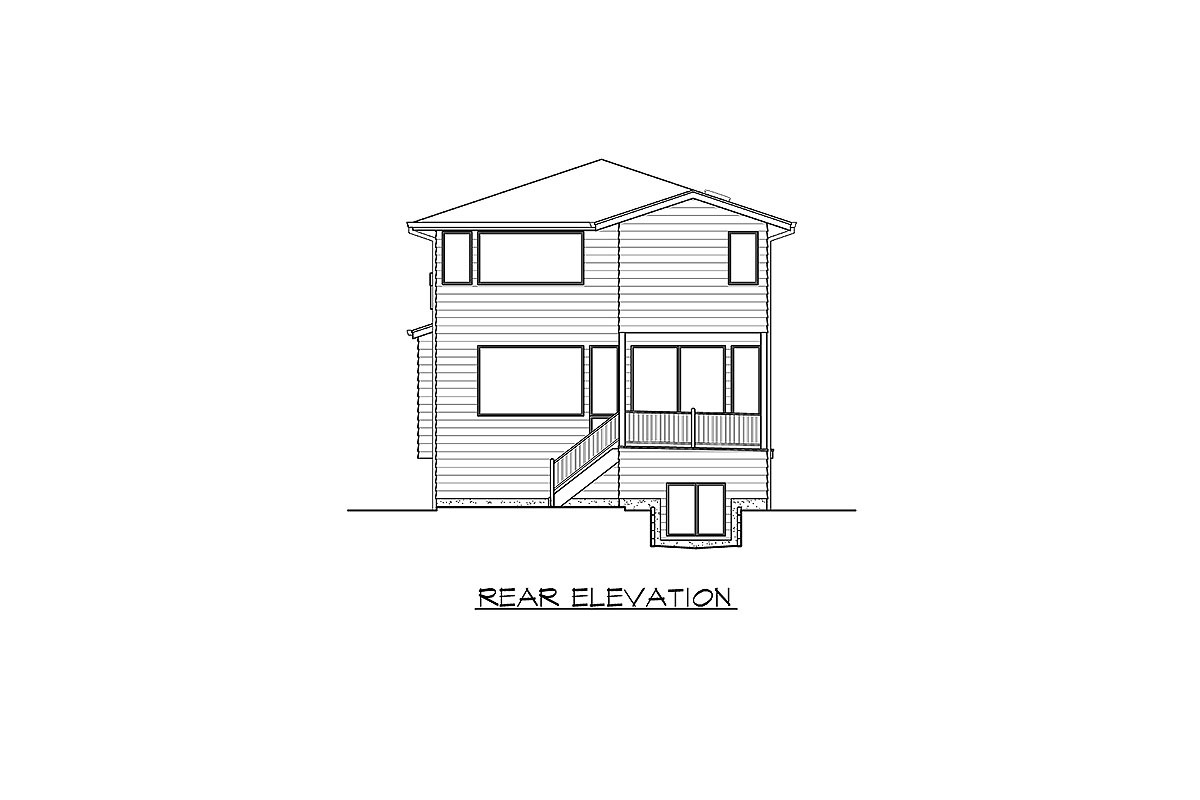 Rear Elevation. Plan JD-23802-2-4
