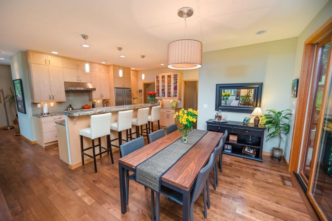 Open layout of the day spaces