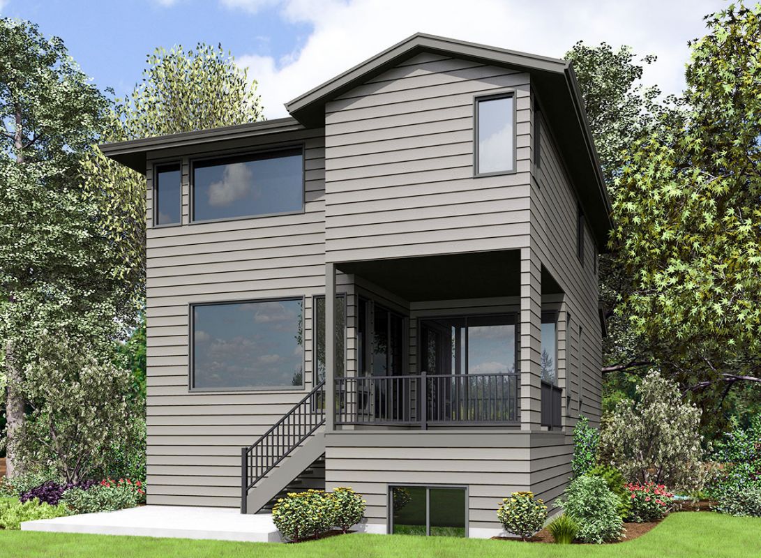 Rear Rendering. Plan JD-23802-2-4
