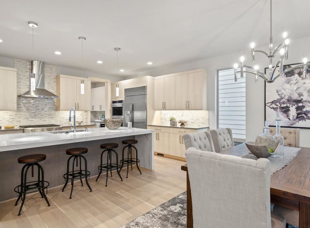 Open layout of the Great Room. Plan JD-23802-2-4