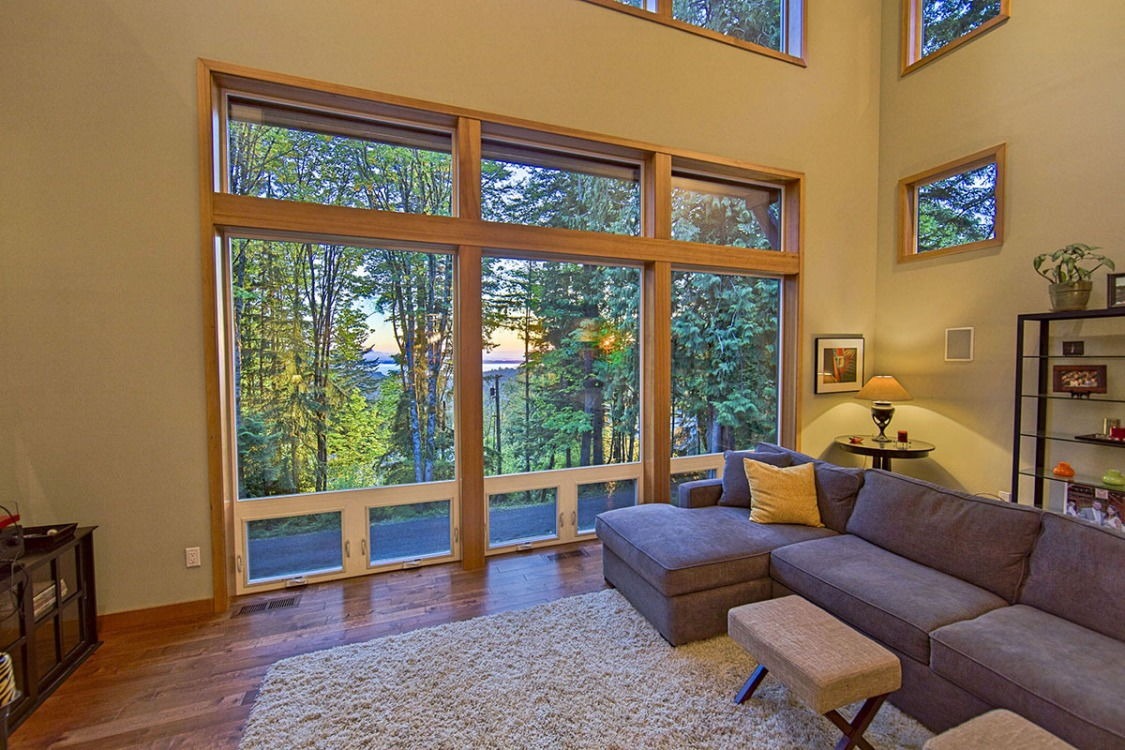 Large windows in the Great room