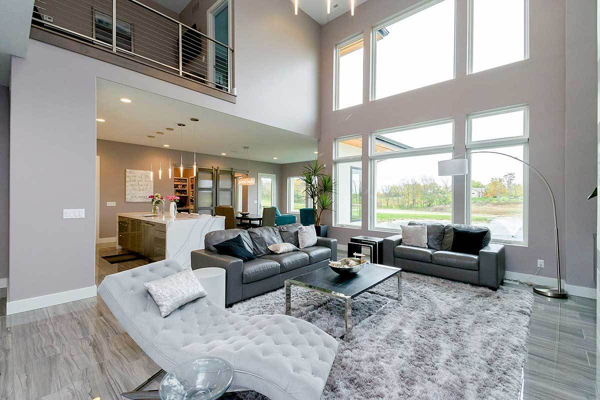 Two story windows